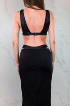 Cutout Midi Skirt - Nero - MGX Swim